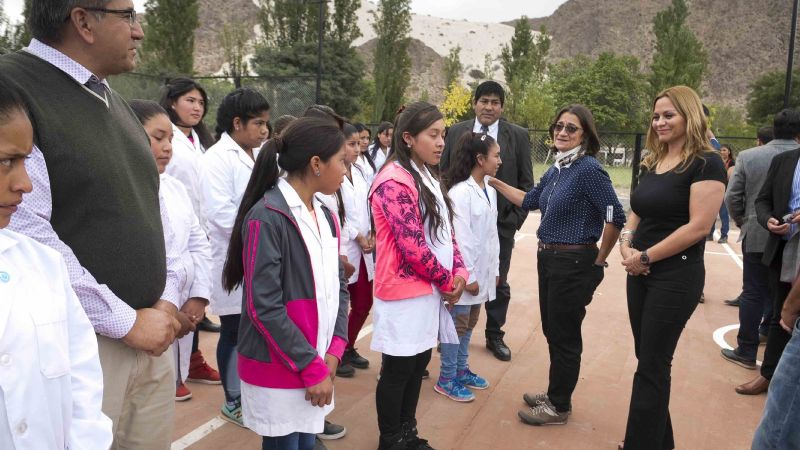 Lucía participó de inauguraciones en Fiambalá