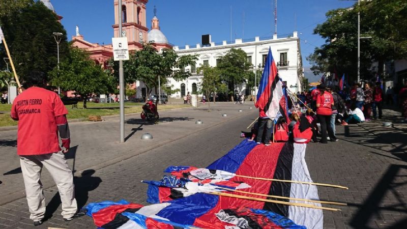 Piquete de la “Martín Fierro” en pleno centro