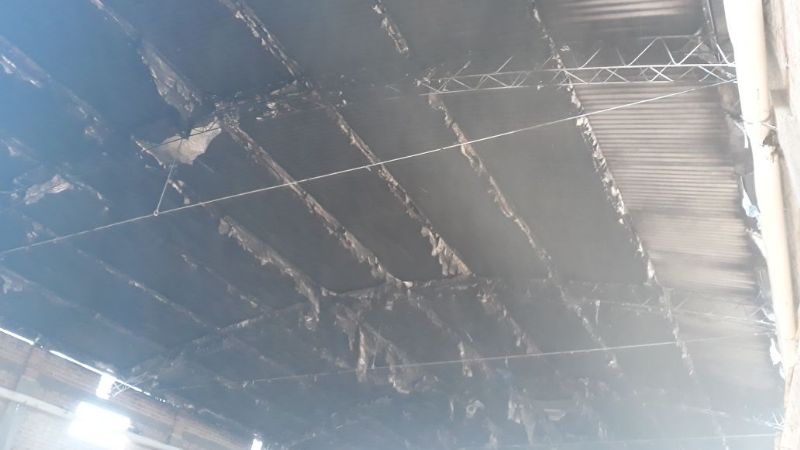 Incendio en un salón de eventos en Recreo