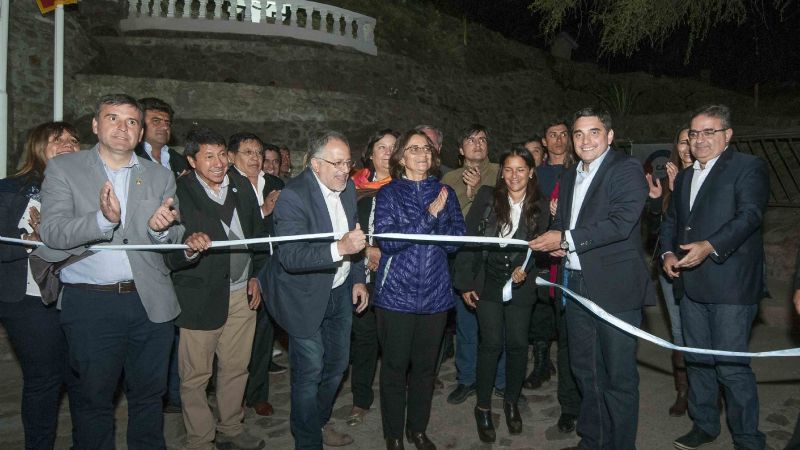 Lucía inauguró una obra que embellece El Rodeo