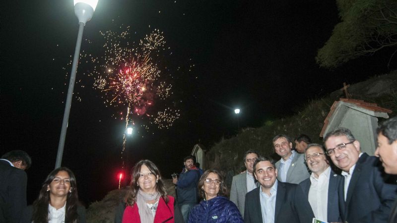 Lucía inauguró una obra que embellece El Rodeo