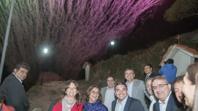 Lucía inauguró una obra que embellece El Rodeo