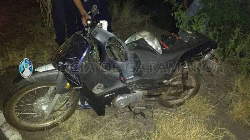 Secuestran una moto abandonada en Fray Mamerto Esquiú