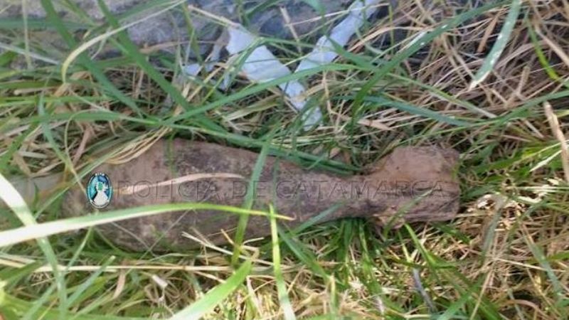 Encuentran una munición de mortero en la Capital