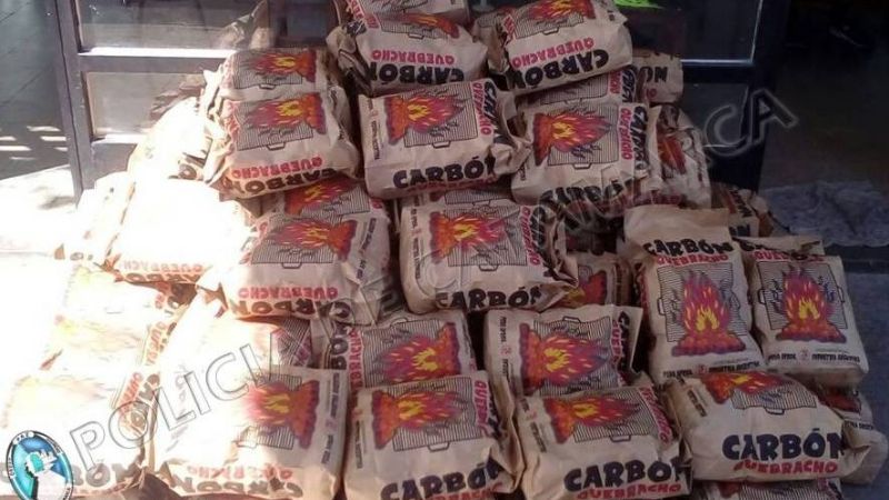 Secuestran gran cantidad carbón