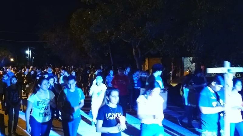 Vía Crucis por las calles de Recreo