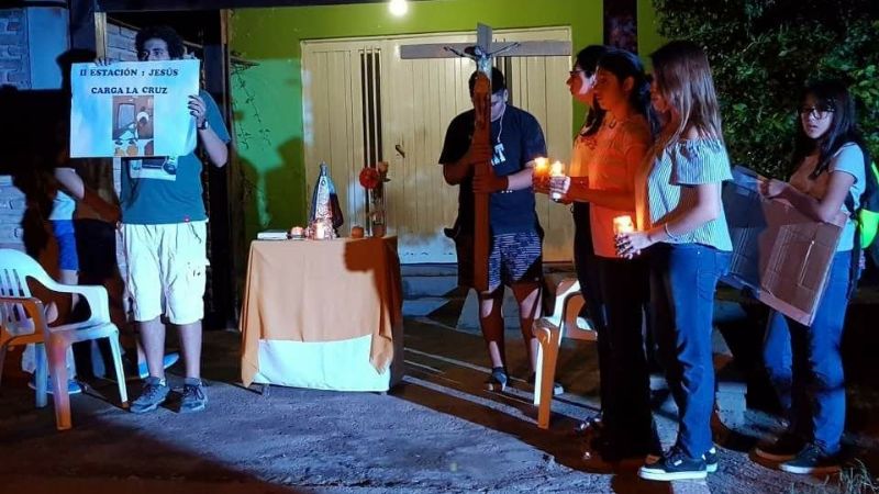 Vía Crucis por las calles de Recreo