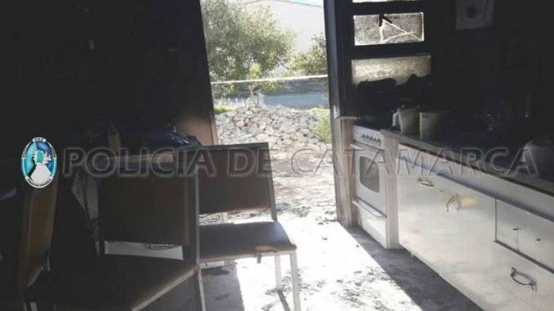 Un hombre quedó detenido tras incendiar una vivienda en Santa María