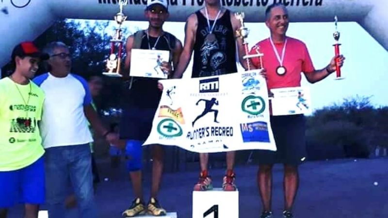 Luis Avendaño y Rafaela Córdoba en el “2do. Recreo Running”