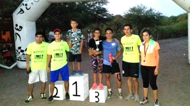 Luis Avendaño y Rafaela Córdoba en el “2do. Recreo Running”