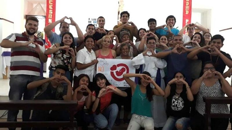 Emotiva expresión en defensa de la vida