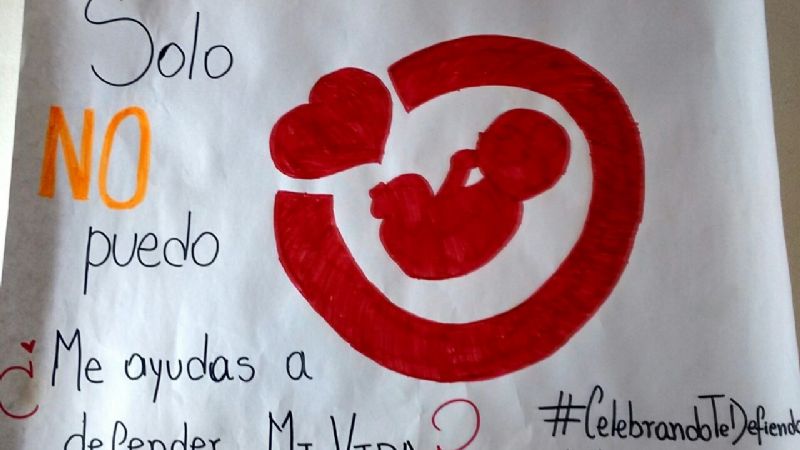 Emotiva expresión en defensa de la vida