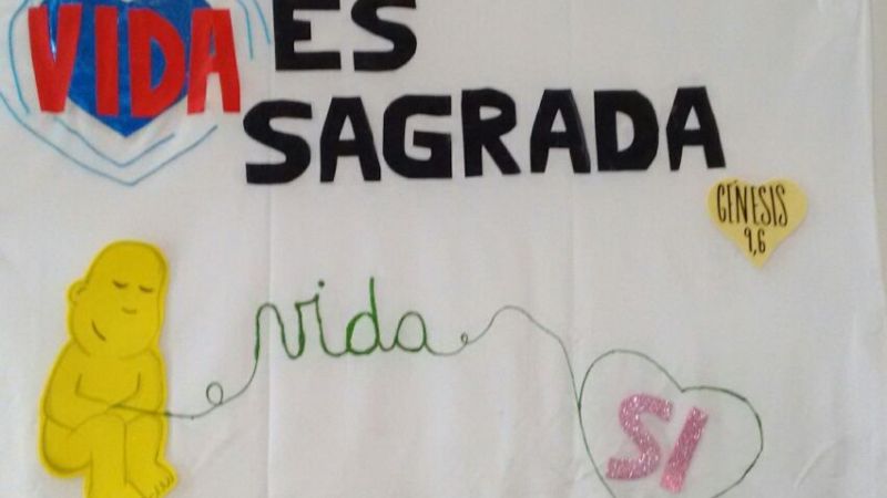 Emotiva expresión en defensa de la vida