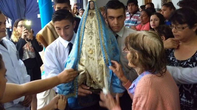Capayán recibió con emoción y gratitud a la Madre del Valle