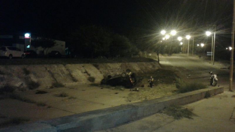 Vuelco en el Portal de la Ciudad