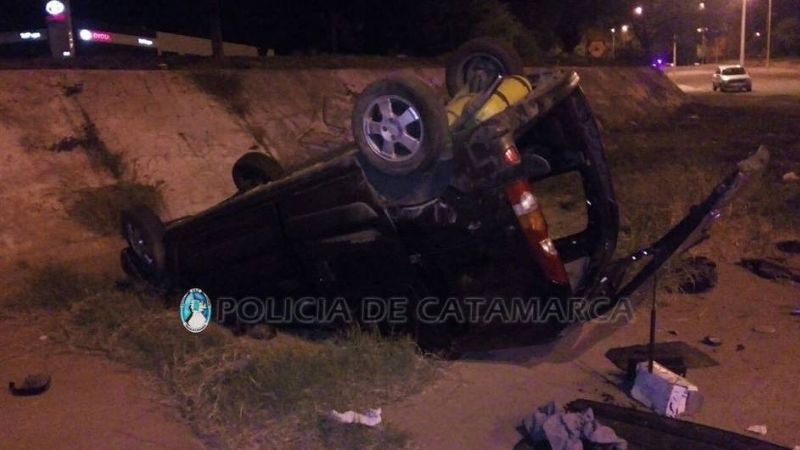 Vuelco en el Portal de la Ciudad