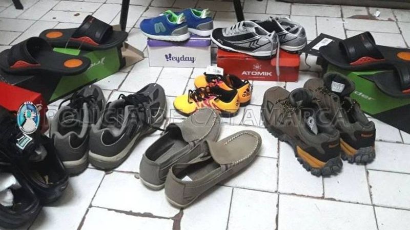 Recuperan varios pares de calzado robados de un comercio