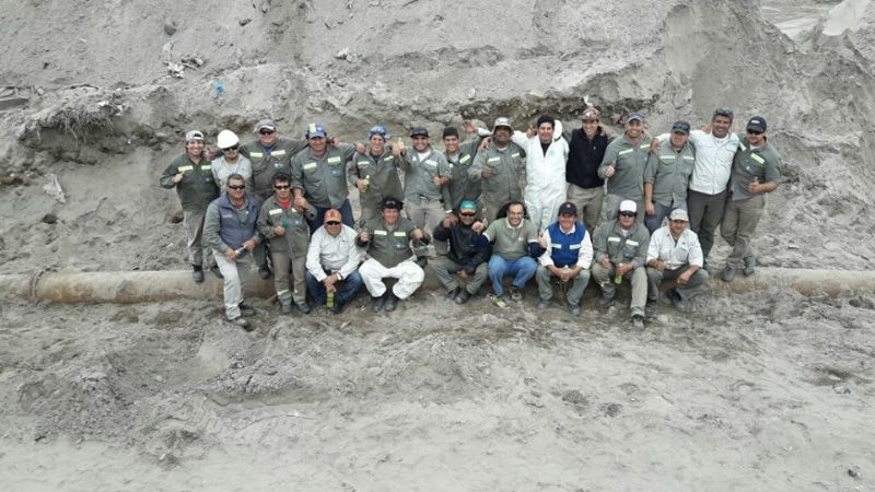Obra para mejorar el servicio de agua potable