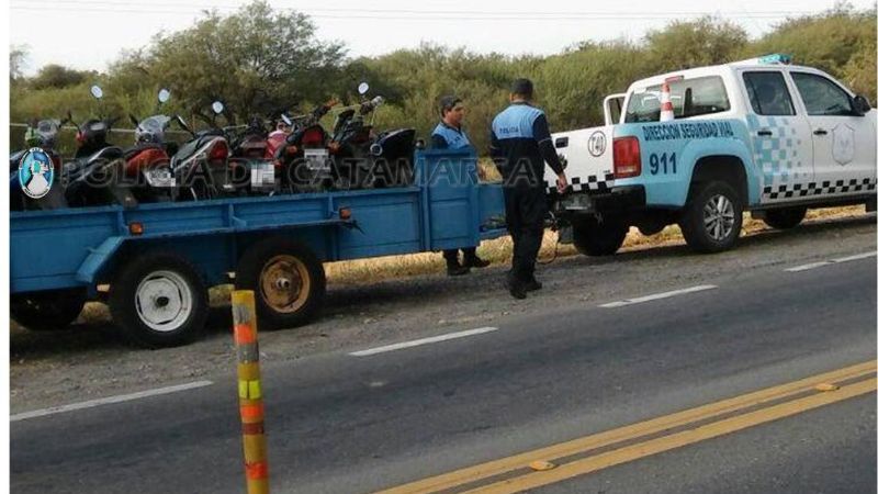 Secuestran 18 vehículos en el puesto caminero de Capayán