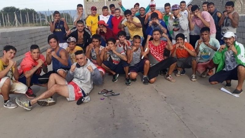 Gimnasio de la Federación de box en la cárcel
