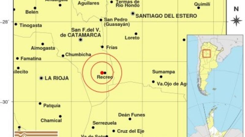 Fuerte temblor en Catamarca