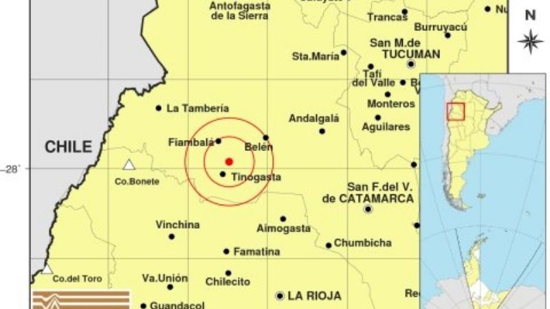 Leve sismo a la siesta