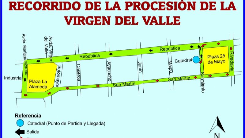 Todo sobre la Solemne Procesión de la Virgen del Valle