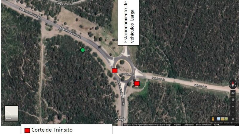 Dispositivo de seguridad con motivo de las festividades marianas