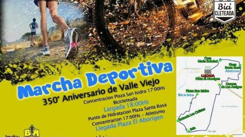Marcha deportiva por el "350° Aniversario de Valle Viejo"