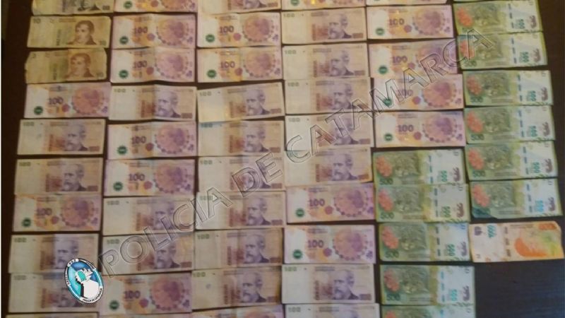 Los detuvieron con $11.000 en su poder
