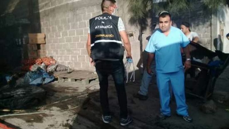 Incendio en un galpón con carbón en Recreo