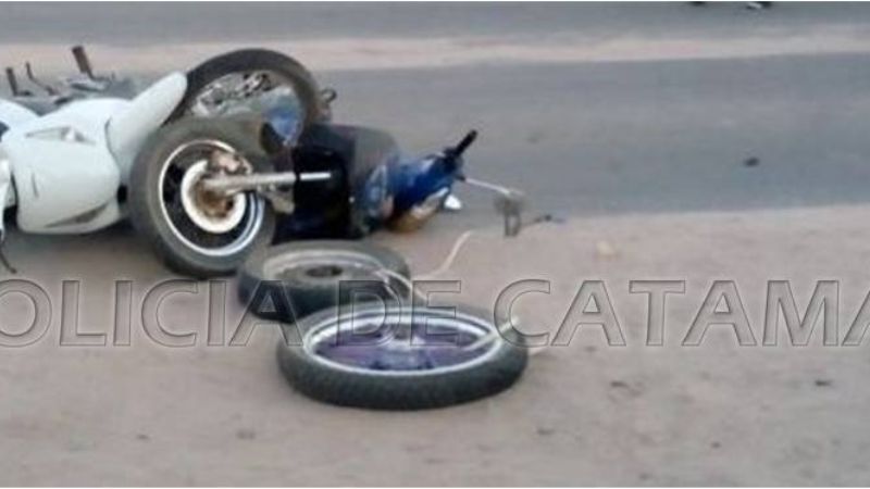 Violento choque de motos en Recreo