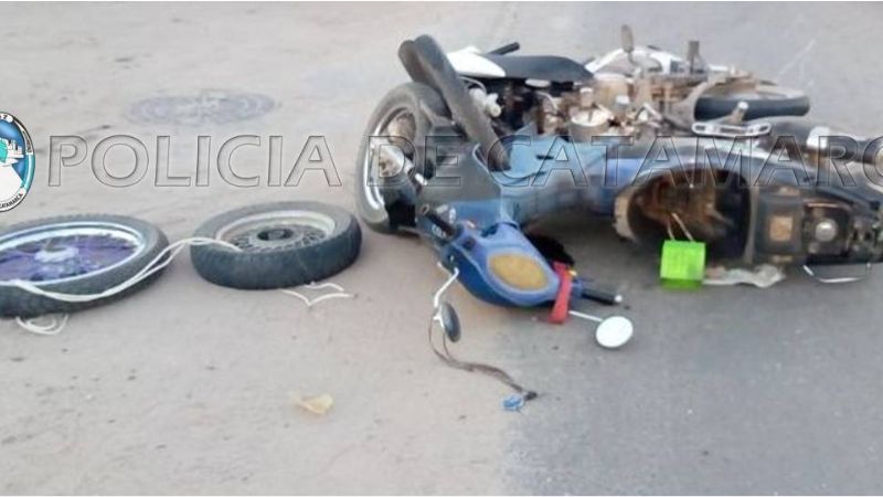 Violento choque de motos en Recreo