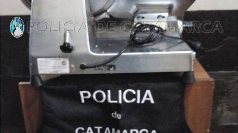 Recuperan una máquina de cortar fiambres robada