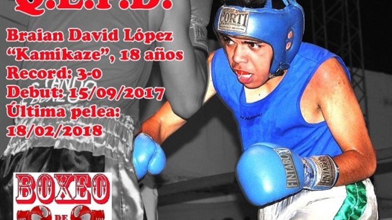 Falleció el joven boxeador
