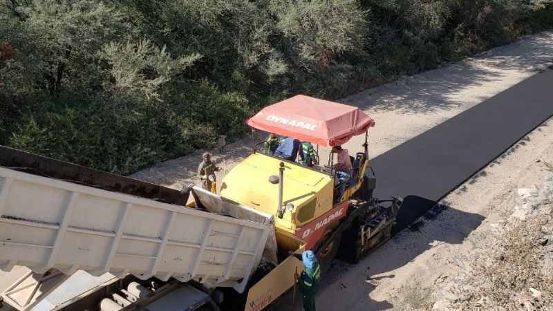 La obra de pavimentación de Ruta Nacional 40 en su última etapa