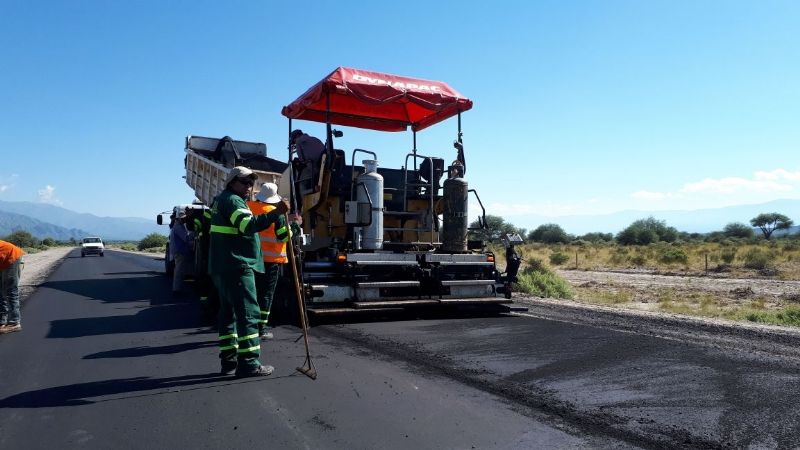 La obra de pavimentación de Ruta Nacional 40 en su última etapa
