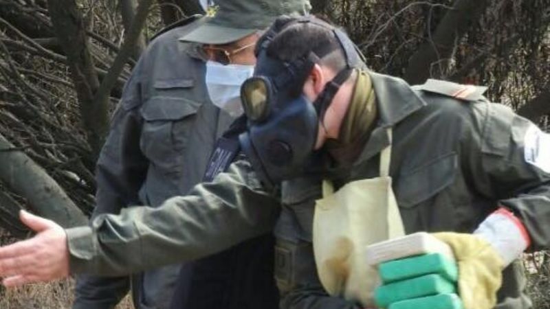 Así incineran la droga incautada por la policía