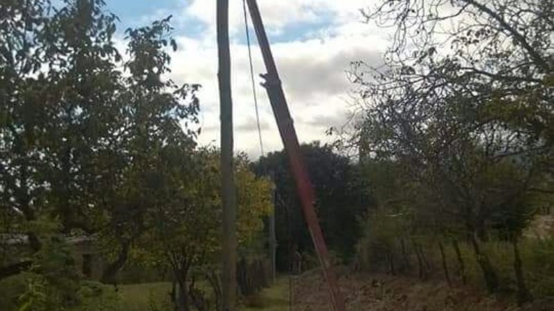 En marcha, obra de iluminación para Mutquín