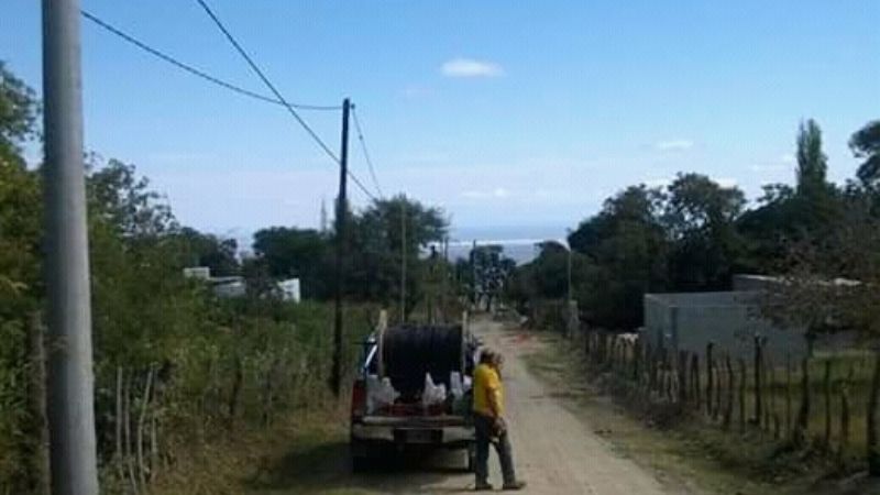 En marcha, obra de iluminación para Mutquín