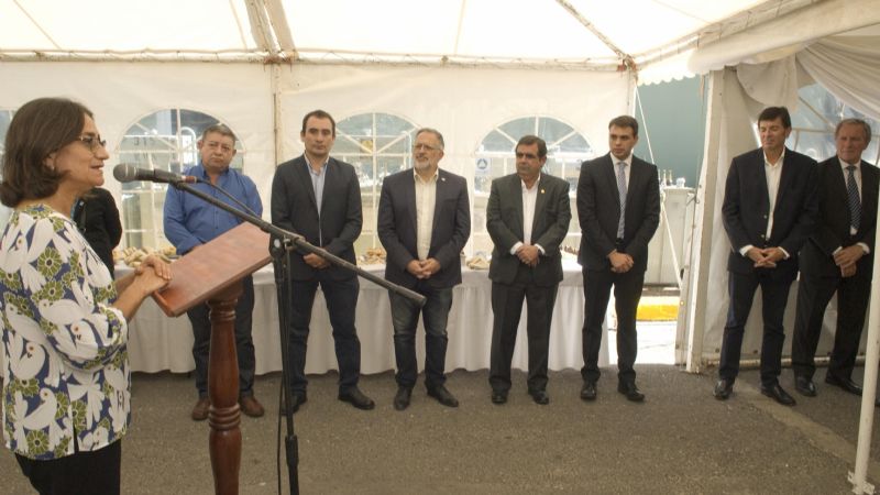 Lucía visitó la EC Sapem e inauguró nuevas obras