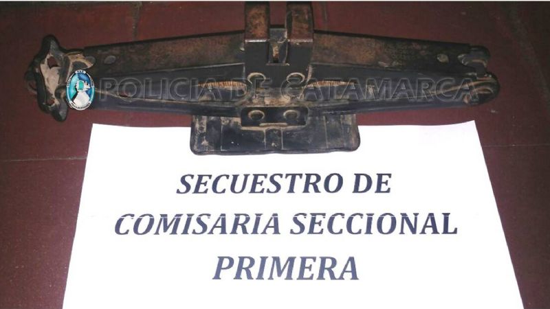 Tenían un gato hidráulico de dudosa procedencia