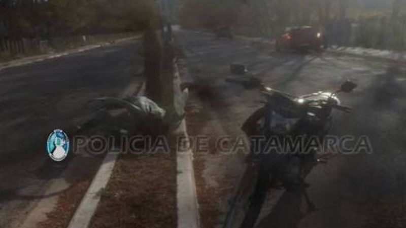 Murió un joven en un accidente de moto en Belén