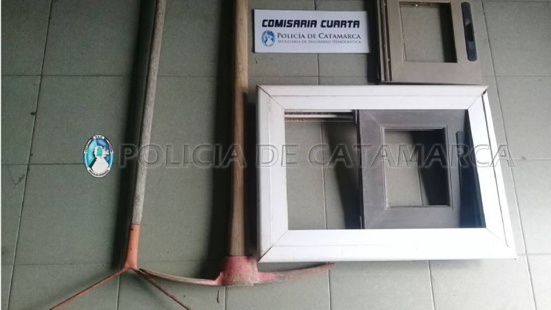 Lo agarraron cuando robaba en una en construcción