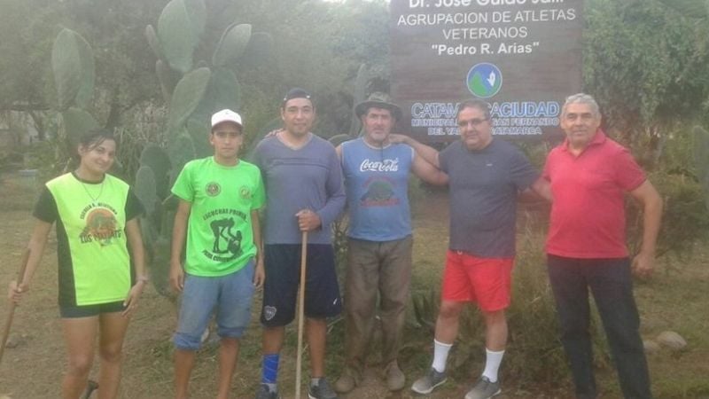 El intendente Jalil visitó el predio de los atletas veteranos