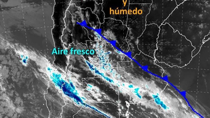 Llegó el frente de frío