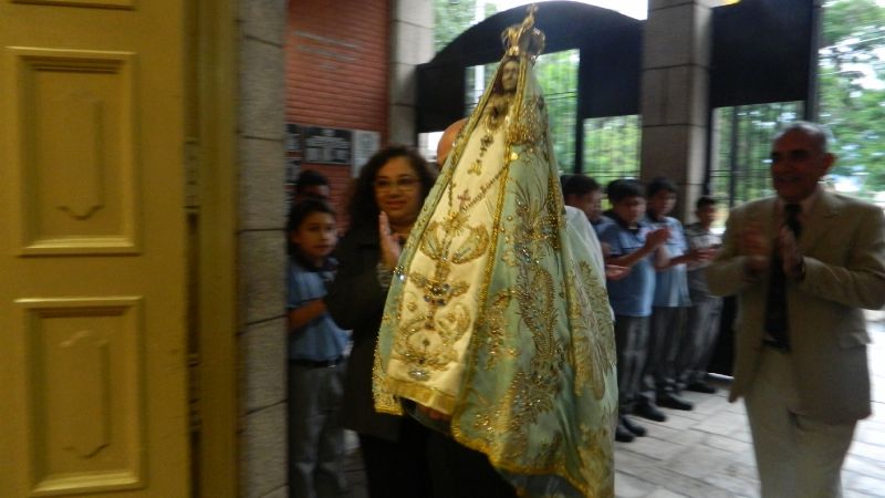 La Virgen del Valle visitó las escuelas preuniversitarias