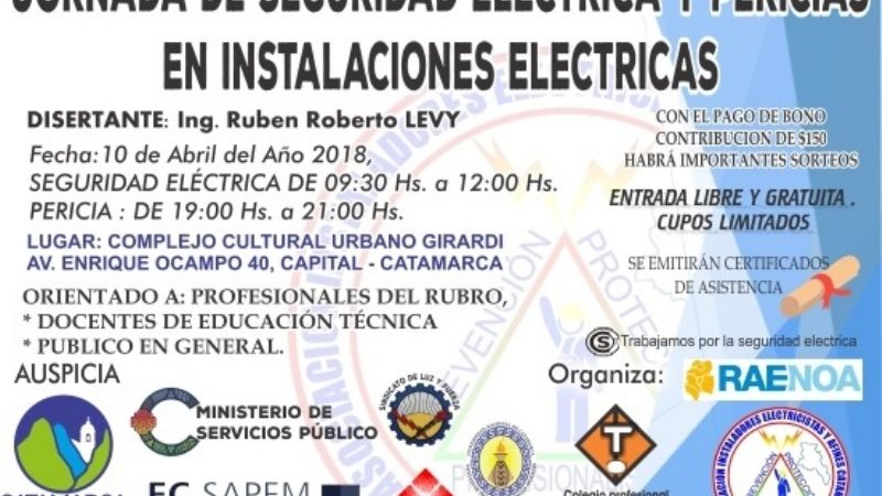 La Facultad de Tecnología presente en Jornada de Seguridad Eléctrica