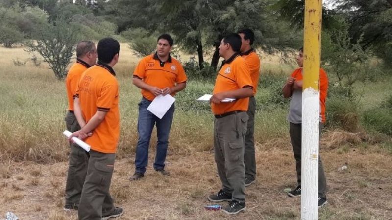 Defensa Civil analiza la ubicación de las carpas para de asistencia a peregrinos