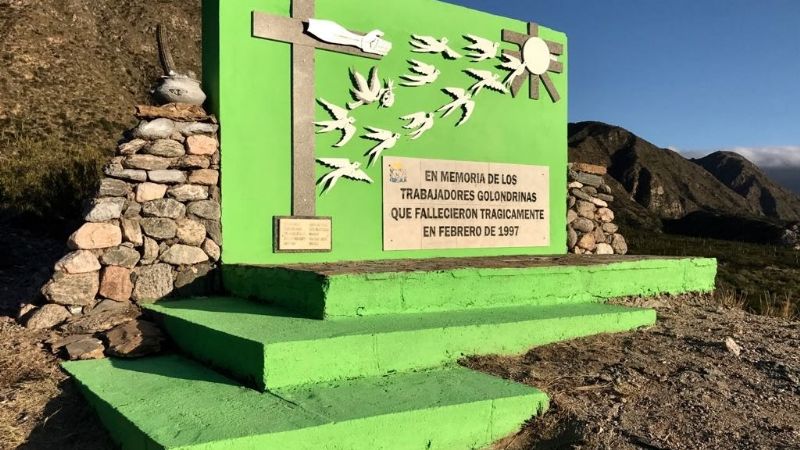Se restauró el Monumento a los Trabajadores Transitorios en la Cébila